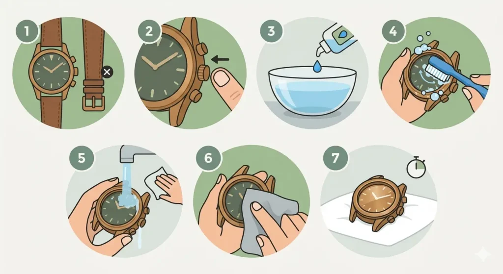 Step-by-Step Guide_ How to Clean a Bronze Watch’s Patina