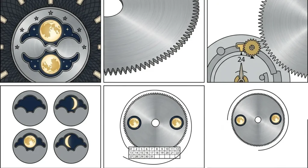 The Ultimate Guide to Watch Complications_ What They Are & How They Work-Moon Phase Complication