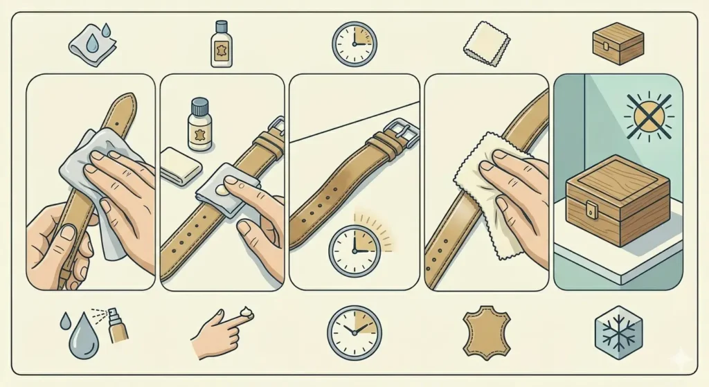 A Guide to Watch Straps and Bracelets (Materials and Styles)-Caring for Different Strap Materials