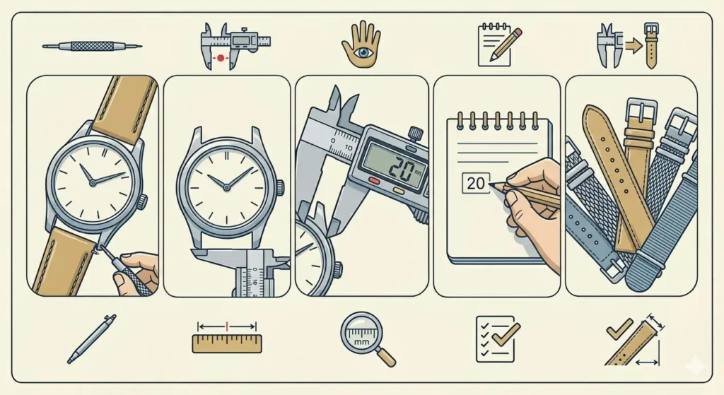 A Guide to Watch Straps and Bracelets (Materials and Styles)-Strap Width and Lug Compatibility