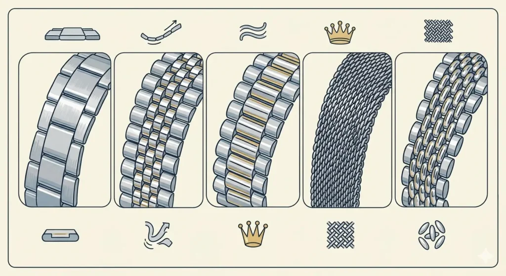 A Guide to Watch Straps and Bracelets (Materials and Styles)-Watch Strap Styles and Designs