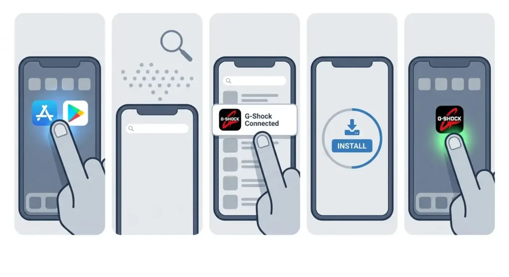 How to Connect Your G-Shock to the G-Shock Connected App-Download and Install the App