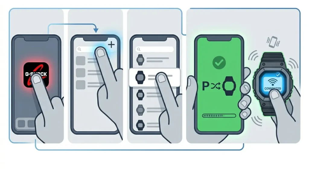 How to Connect Your G-Shock to the G-Shock Connected App-Pair the Watch Through the App