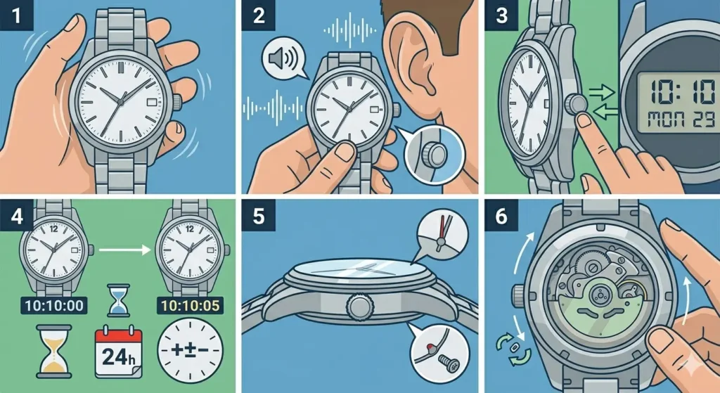 How to Inspect a Watch Before Buying (New or Used)-Testing the Movement and Timekeeping Accuracy