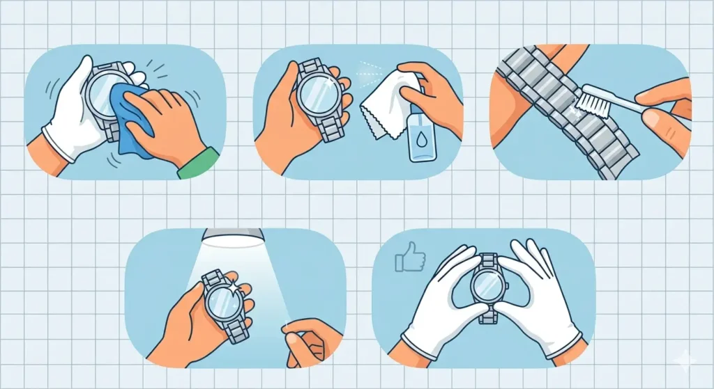 How to Photograph Your Watch for Instagram-Cleaning the Watch