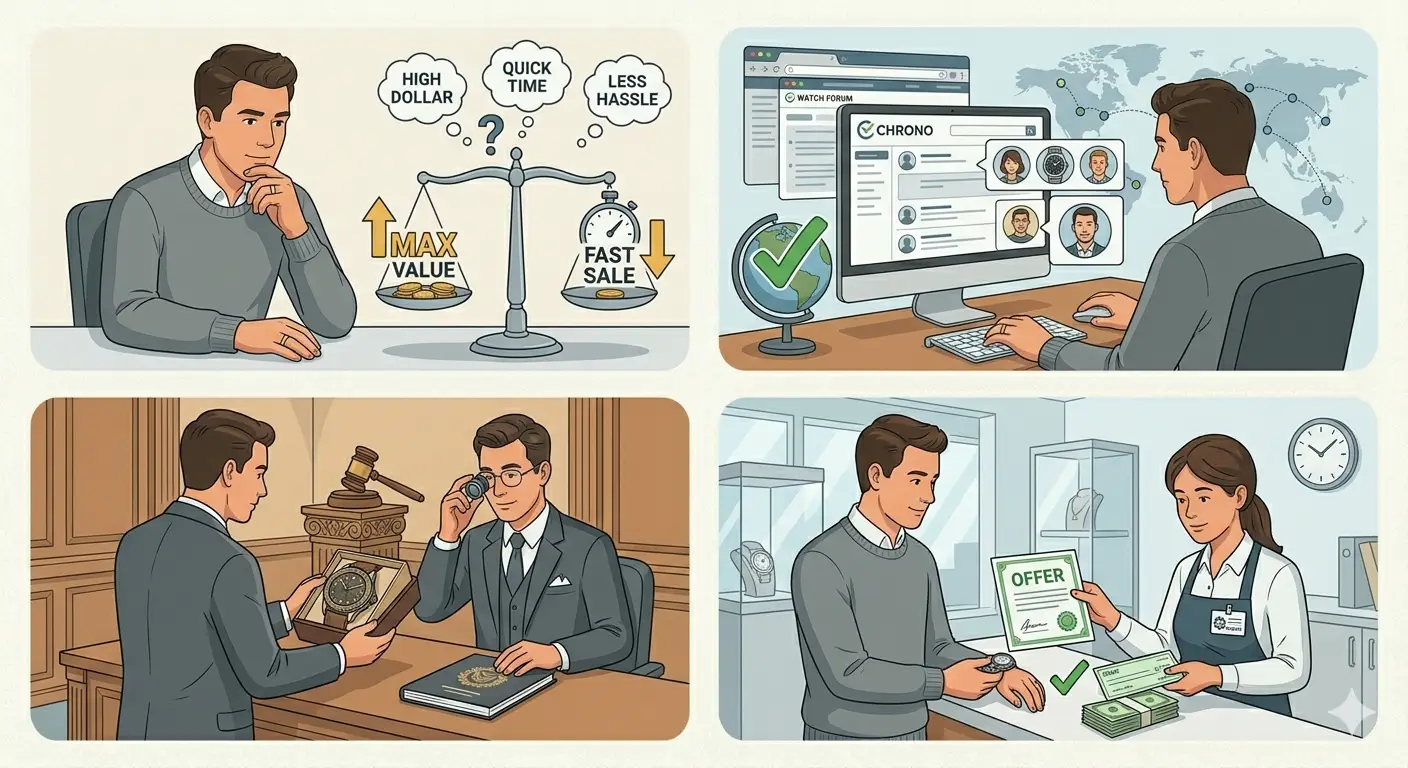 How to Sell Your Luxury Watch for the Best Price-Step 5_ Choose the Right Selling Platform