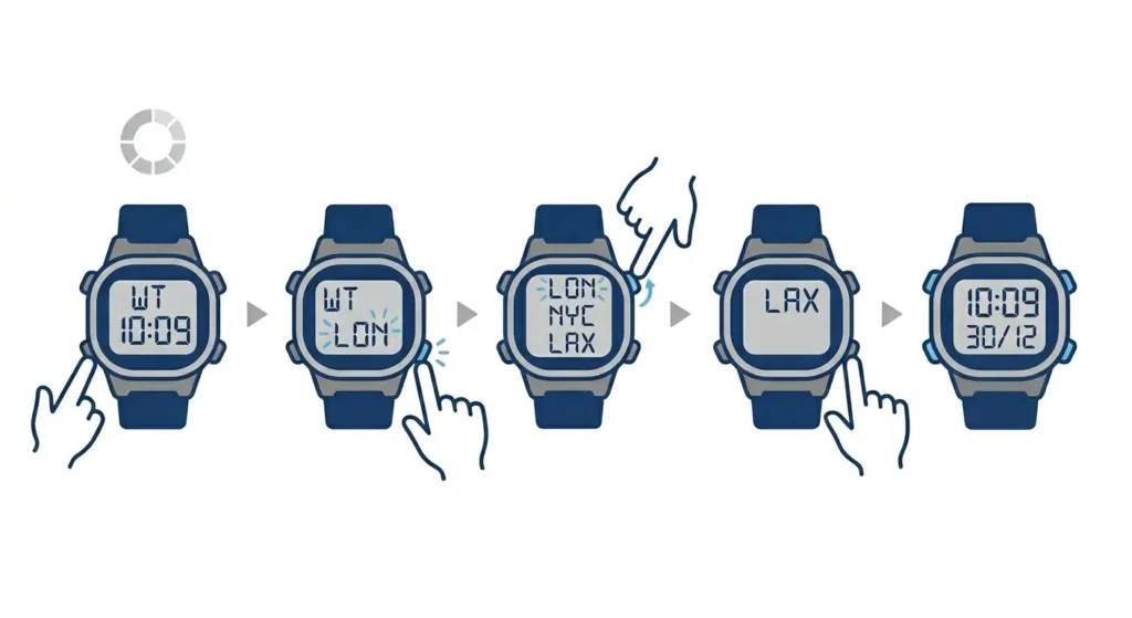 How to Set Up World Time on a G-Shock - Step-by-Step