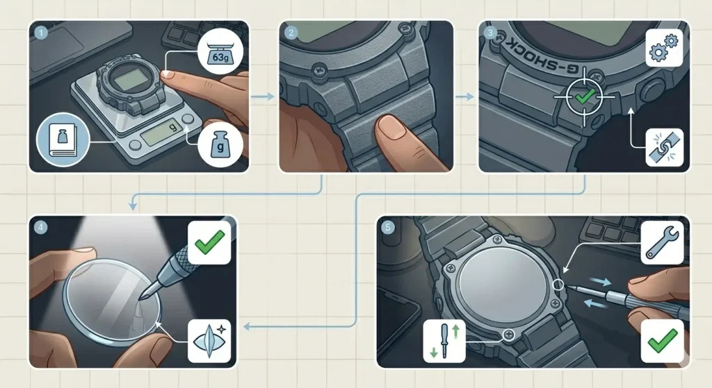 How to Spot a Fake G-Shock-Method 5_ Assess Overall Build Quality and Weight