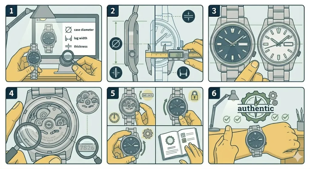 How to Tell if a Seiko 5 is Authentic-Method 8_ Compare Against Official Specifications