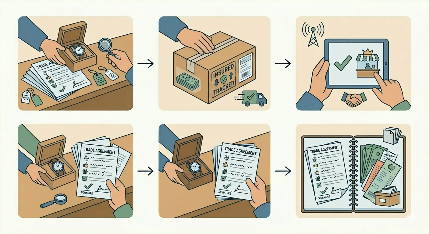 How to Trade a Watch with a Dealer-Step 9_ Transfer the Watch and Finalize the Transaction