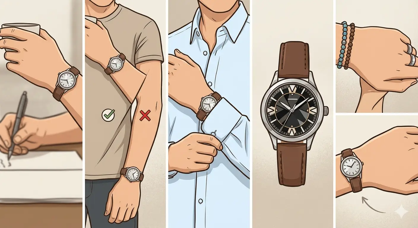 How to Wear a Small Watch on a Large Wrist-Method 4_ Use Visual Balance Techniques
