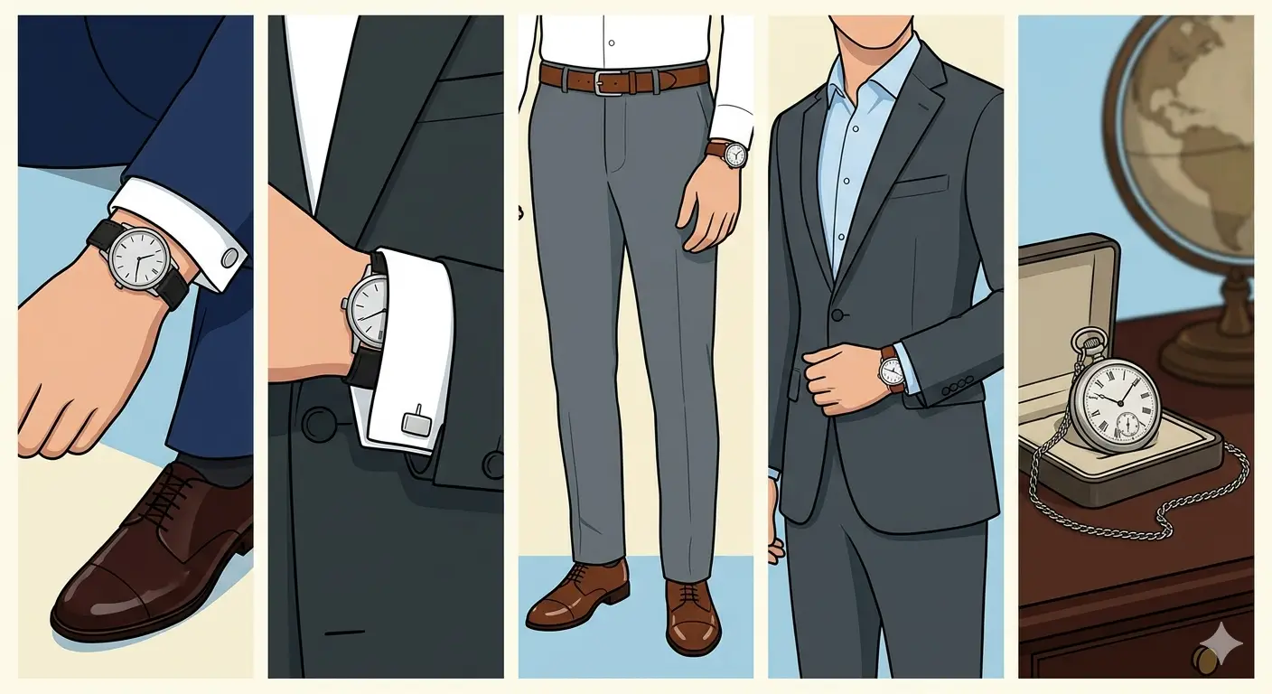How to Wear a Small Watch on a Large Wrist-Method 5_ Coordinate With Appropriate Outfits