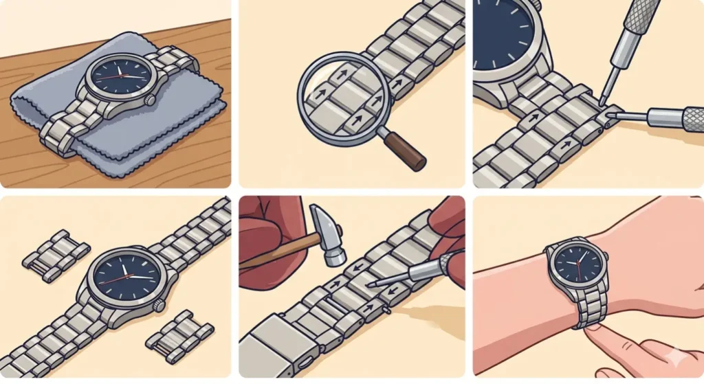 Remove Excess Links from Metal Bracelets