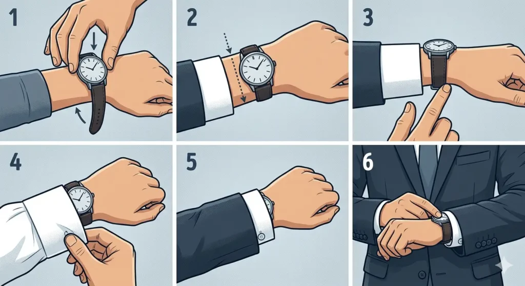 Step-by-Step Guide to Wearing a Watch with a Suit